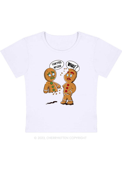 I Can't Feel My Legs Christmas Baby Tee Cherrykitten