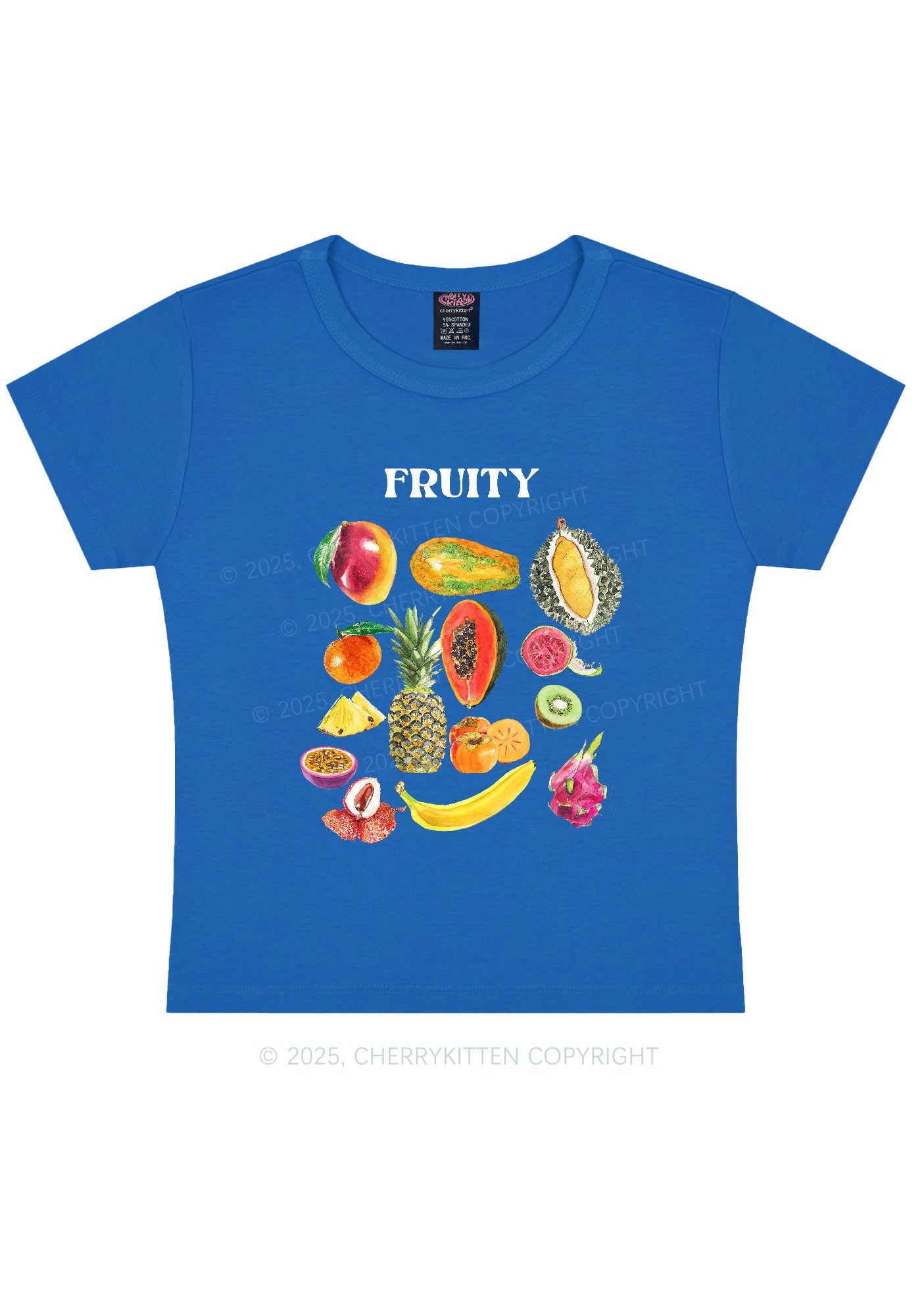 Fruity Y2K Baby Tee Cherrykitten