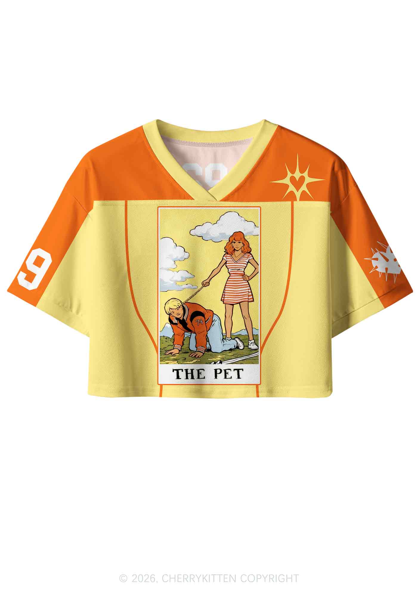 The Pet Y2K Crop Sport Jersey Shirts Cherrykitten