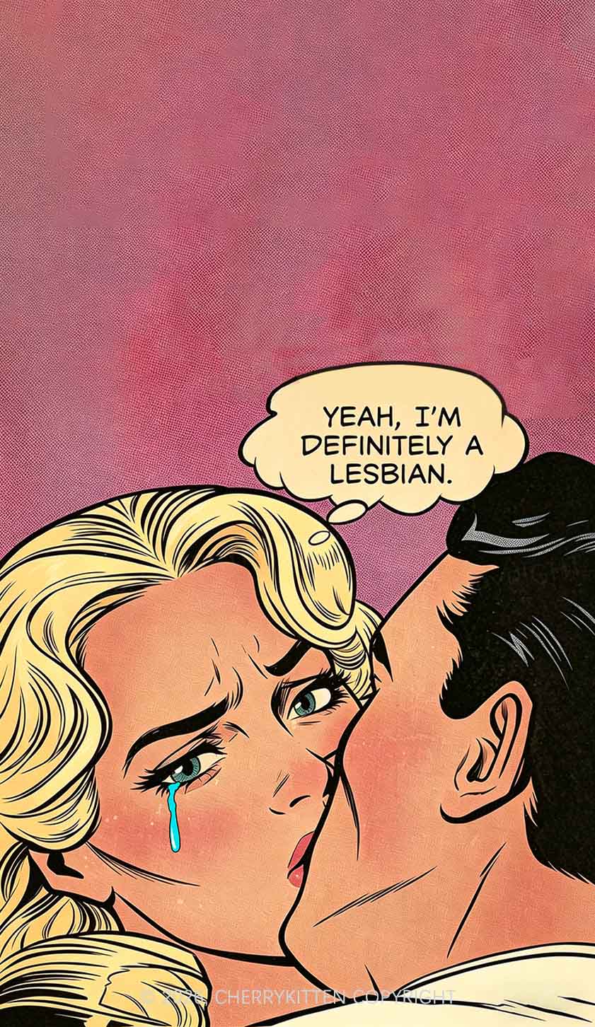 Im Definitely A Lesbian Pride Y2K Phone Case Cherrykitten