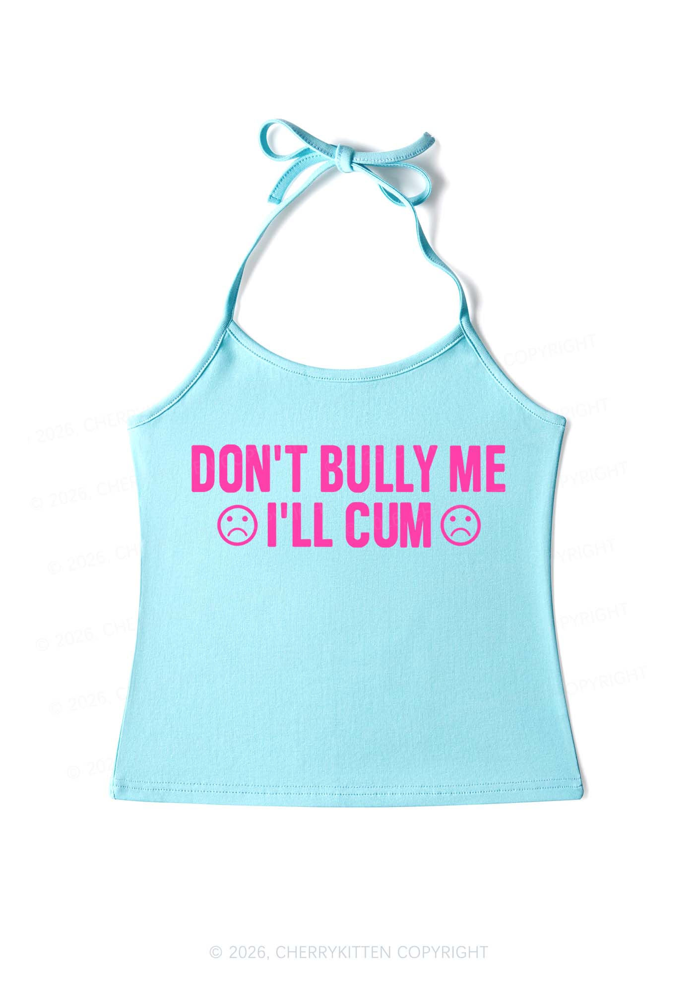 Dont Bully Me Y2K Halter Neck Cami Cherrykitten