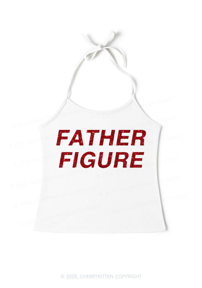 Glitter Father Figure Y2K Halter Neck Cami Cherrykitten