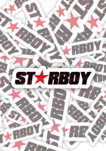 Red Starboy 1Pc Y2K Sticker Cherrykitten