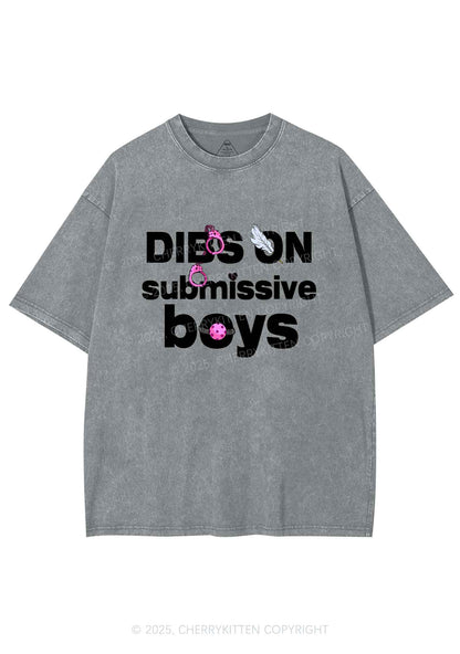 Dibs On S Boys Y2K Shirts Washed Tee Cherrykitten