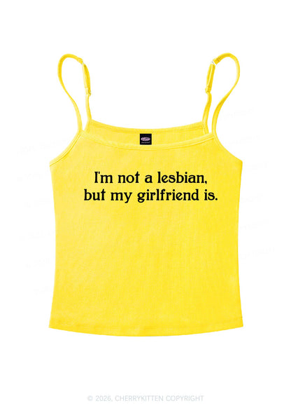 My Girlfriend Is Lesbian Pride Y2K Spaghetti Strap Cami Cherrykitten
