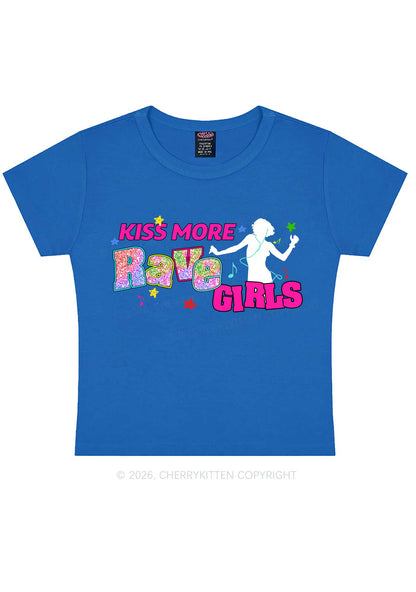 Kiss More Rave Girls Y2K Baby Tee Cherrykitten
