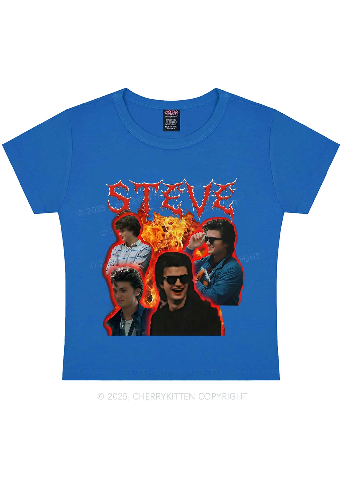 SH Flame Vibe Y2K Baby Tee Cherrykitten