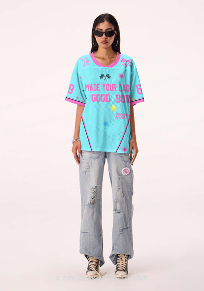 Made Your Dad A Good Boy Y2K Sport Jersey Shirts Cherrykitten