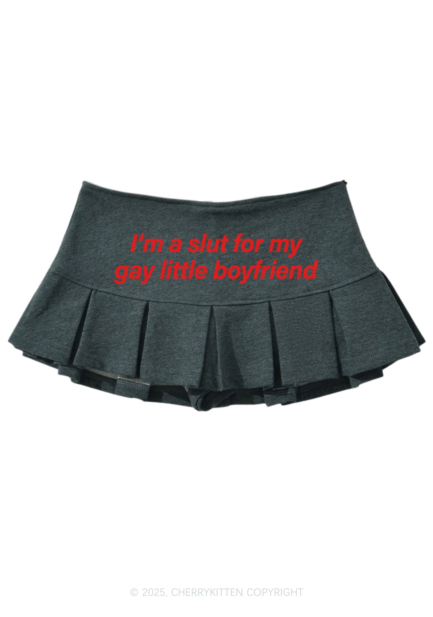 Slxt For My Gay BF Valentine's Day Y2K Mini Pleated Skirts Cherrykitten