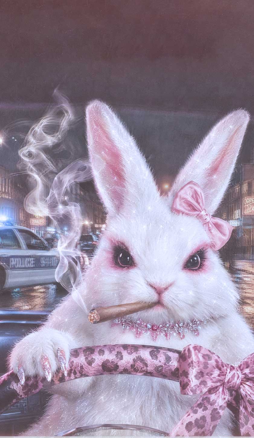 Smoking Bunny Driver Y2K Phone Case Cherrykitten
