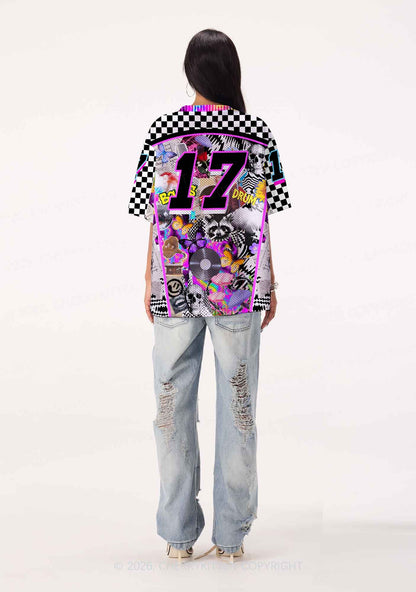 Bass And Drum Collage Y2K Sport Jersey Shirts Cherrykitten
