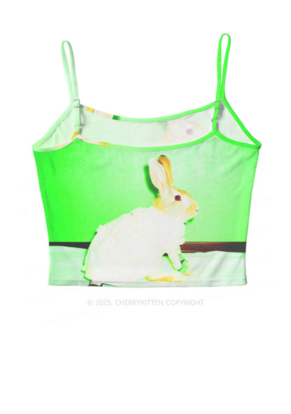 Red Eyed Rabbit Y2K Mesh Cami Tank Cherrykitten