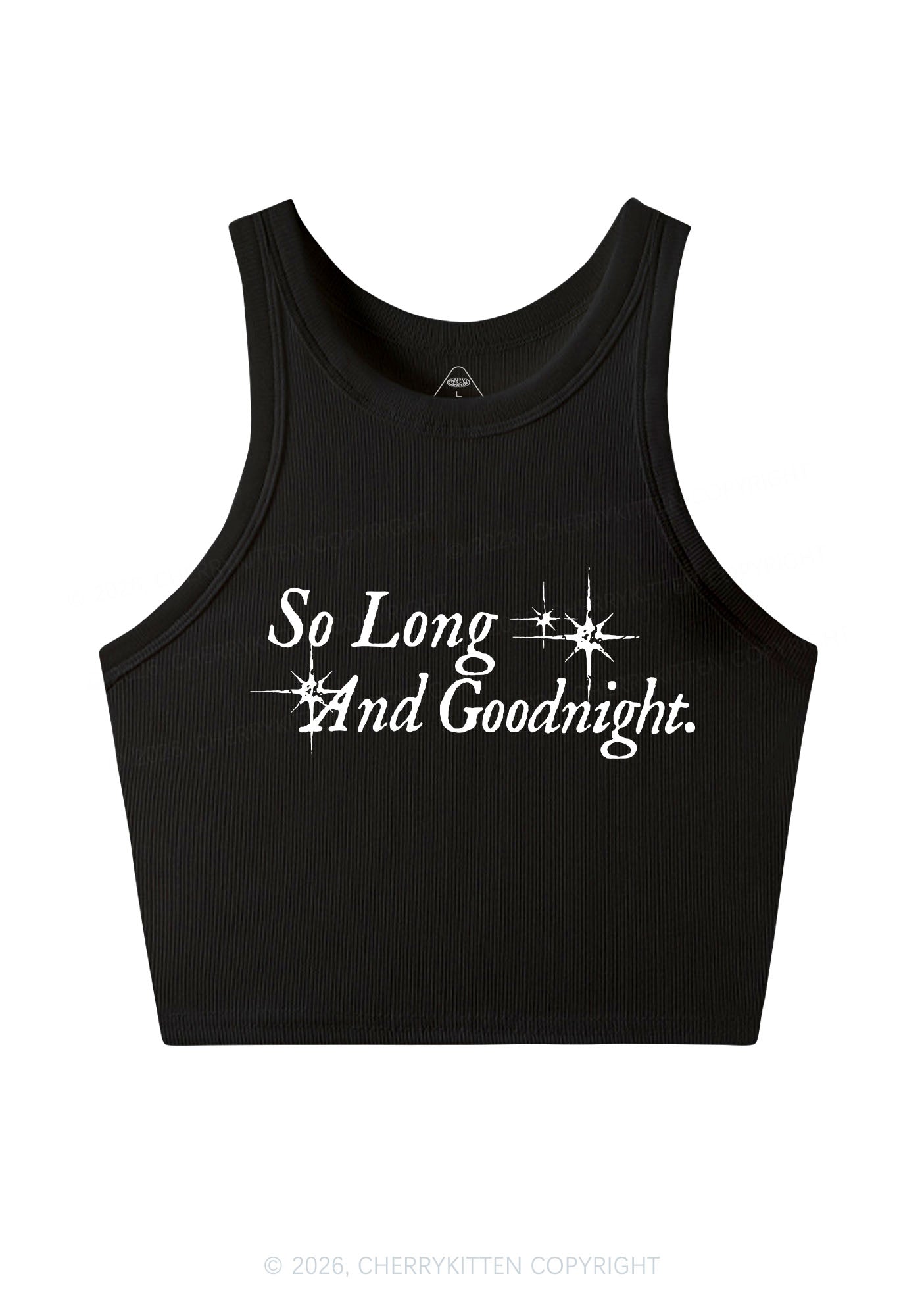 So Long And Goodnight Y2K Crop Tank Top Cherrykitten