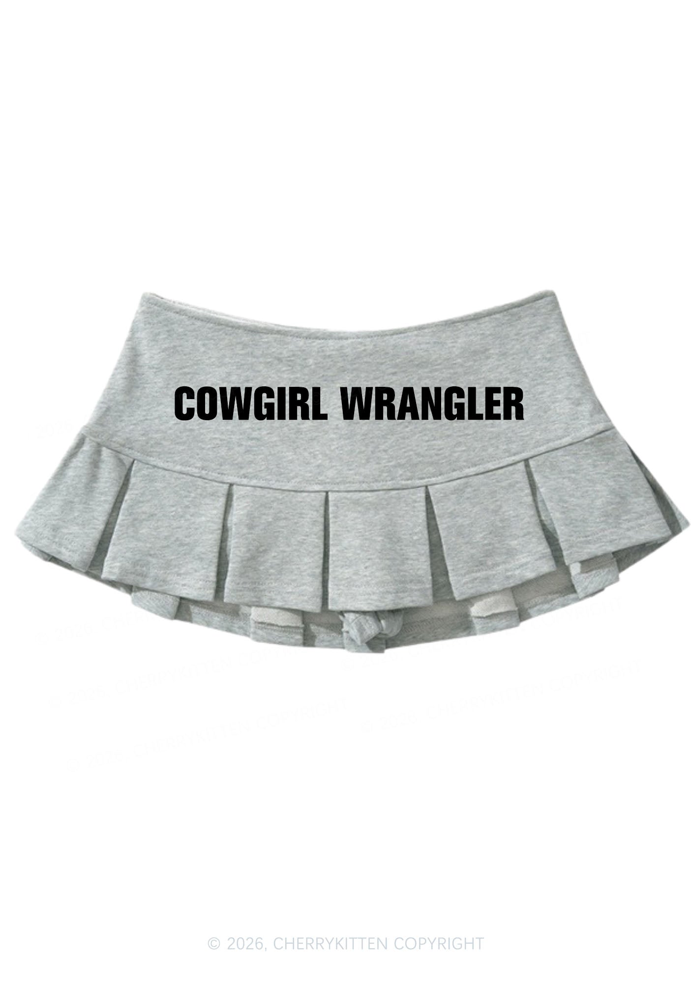 Cowgirl Wrangler Pride Y2K Mini Pleated Skirts Cherrykitten