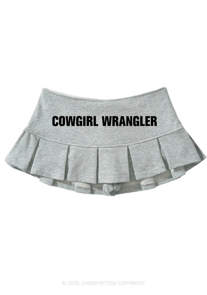 Cowgirl Wrangler Pride Y2K Mini Pleated Skirts Cherrykitten