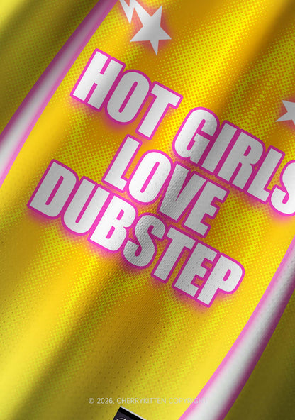 Hot Girls Love Dubstep Y2K Football Jersey Shirts Cherrykitten