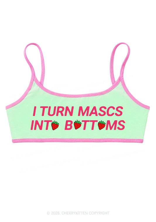 Turn Mascs Into Bottoms Pride Y2K Super Crop Cami Cherrykitten