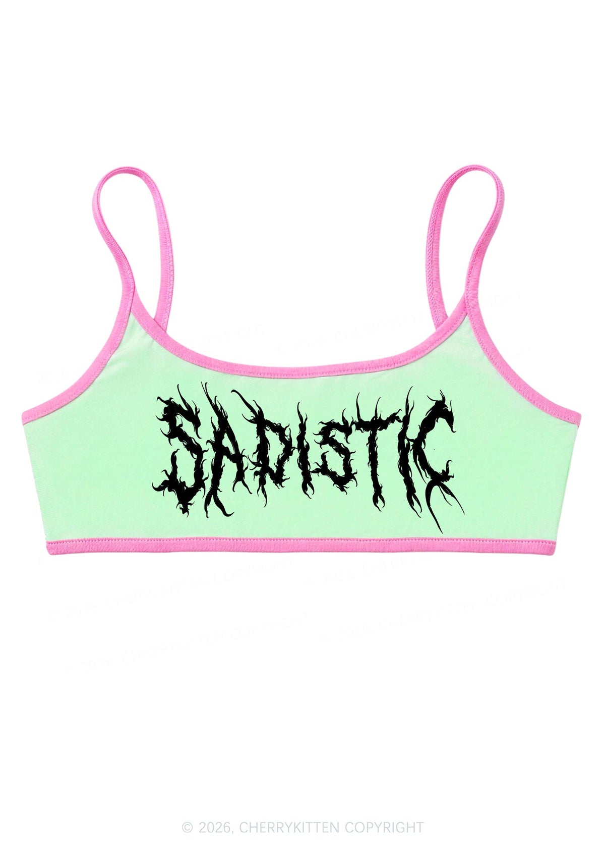 Sapistic Skull Y2K Super Crop Cami Cherrykitten