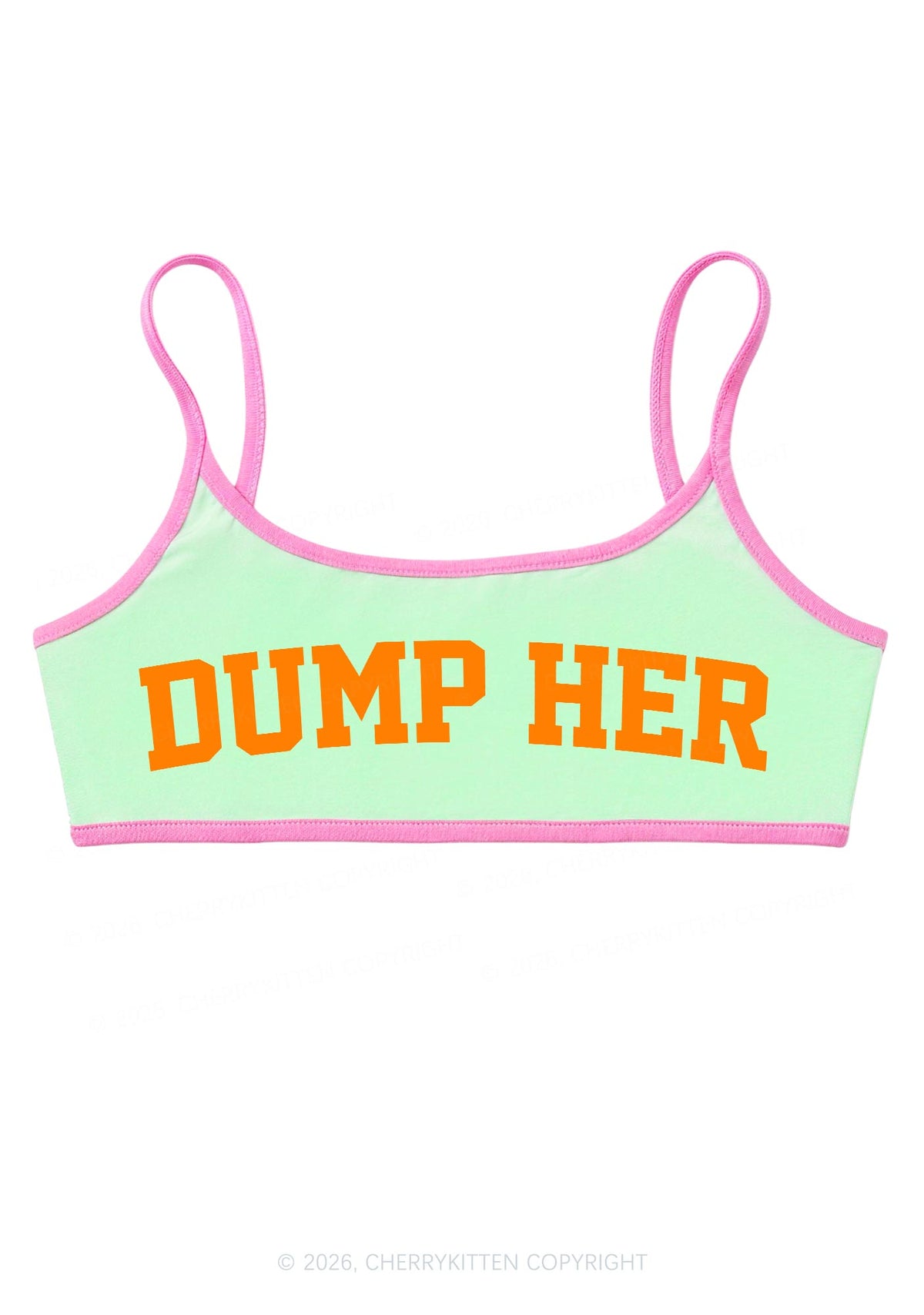 Dump Her Y2K Super Crop Cami Cherrykitten