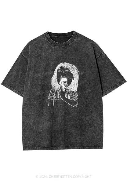 Bug Licker Y2K Washed Tee Cherrykitten