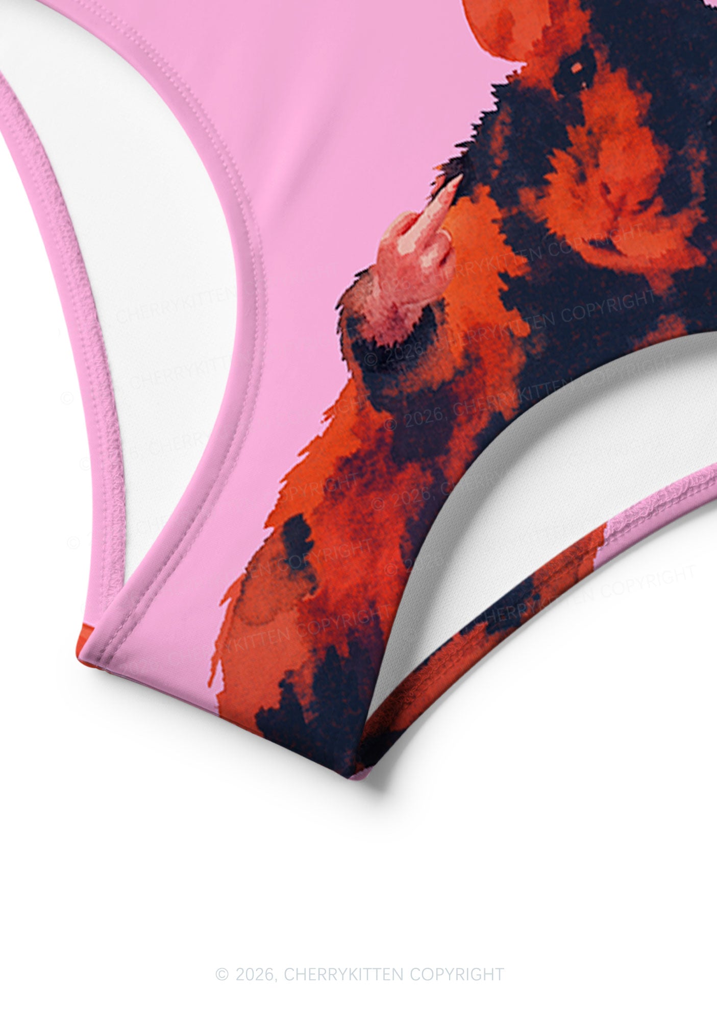 Sassy Rat Y2K Print Bikini Set Cherrykitten