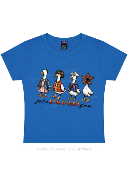 Just A Stranger Goose Y2K Baby Tee Cherrykitten