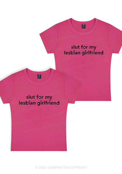 Slxt For My Lesbian GF Y2K Valentine's Day Baby Tee Cherrykitten