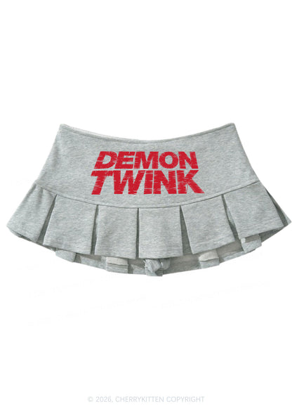 Demon Twink Pride Y2K Mini Pleated Skirts Cherrykitten