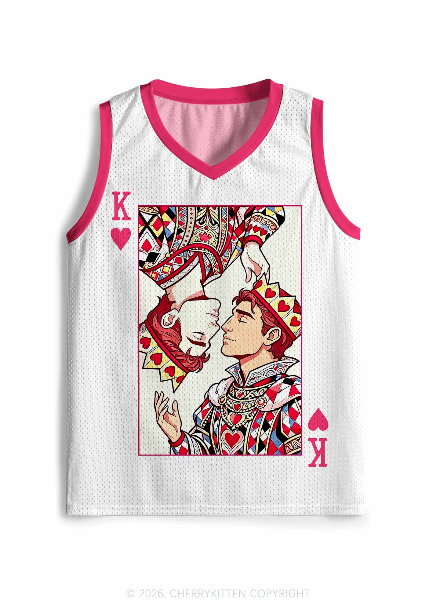Red Heart King Pride Y2K Sport Jersey Tank Cherrykitten