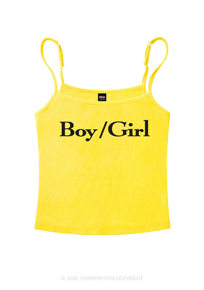 Boy Or Girl Pride Y2K Spaghetti Strap Cami Cherrykitten