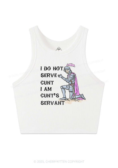 I Am Cxxt Servant Y2K Crop Tank Top Cherrykitten
