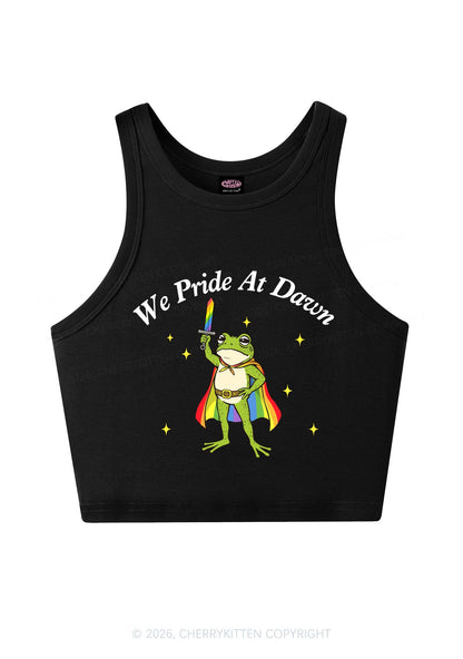 We Pride At Dawn Y2K Crop Tank Top Cherrykitten