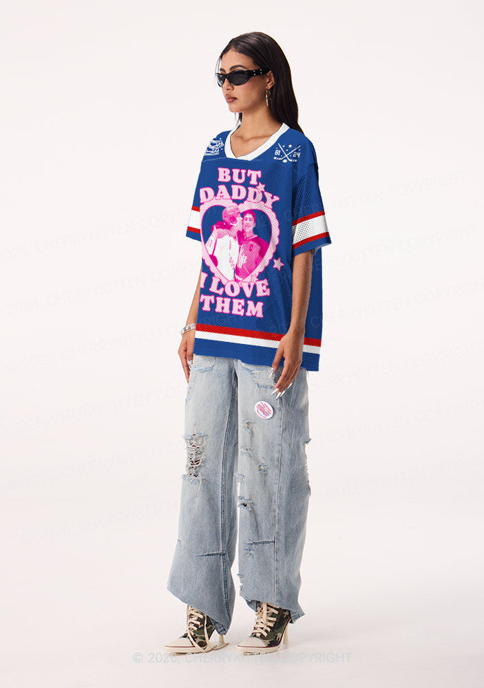 But Daddy I Love Them HR Y2K Sport Jersey Shirts Cherrykitten