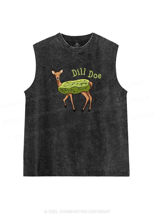 Dill Doe Y2K Washed Muscle Tank Cherrykitten