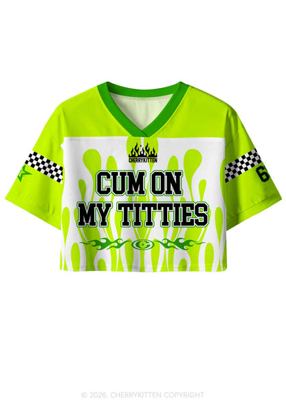 Cxm On My Txtties Y2K Crop Sport Jersey Shirts Cherrykitten