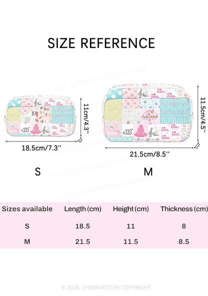 I Love Girl Y2K Makeup Bag Cherrykitten