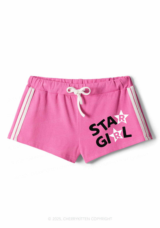 Star Girl Y2K Drawstring Mini Shorts Cherrykitten