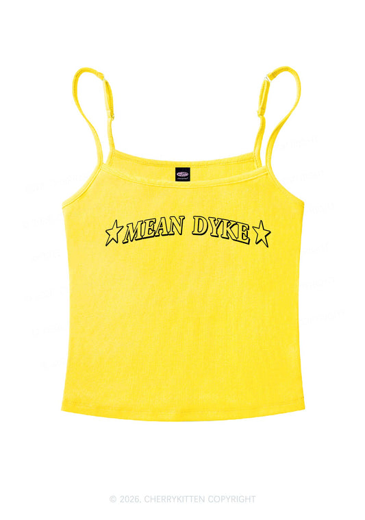 Mean Dyke Pride Y2K Spaghetti Strap Cami Cherrykitten