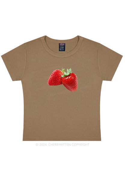 Pretty Strawberry Y2K Baby Tee Cherrykitten