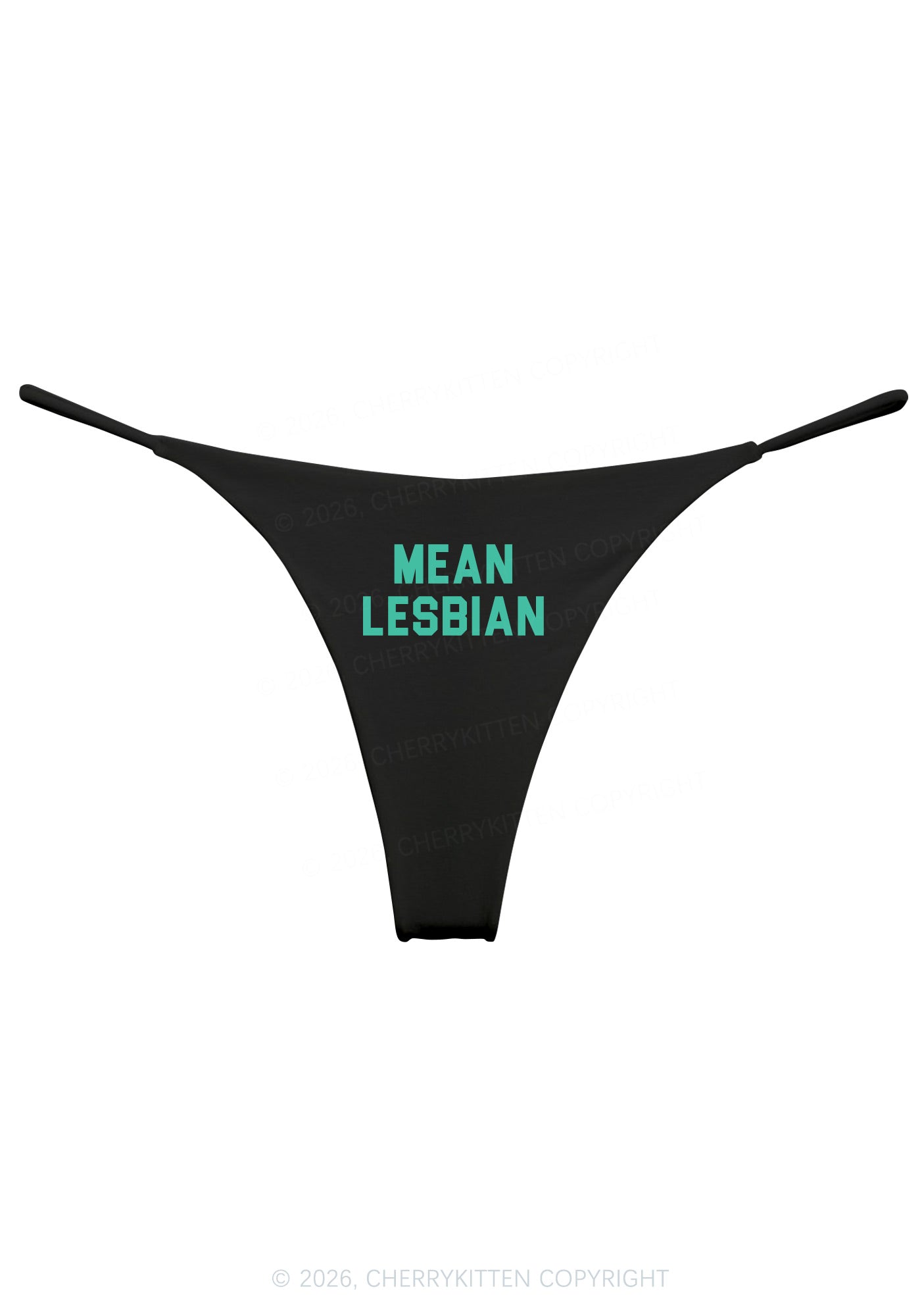 Mean Lesbian Pride Y2K Bikini String Thong Cherrykitten