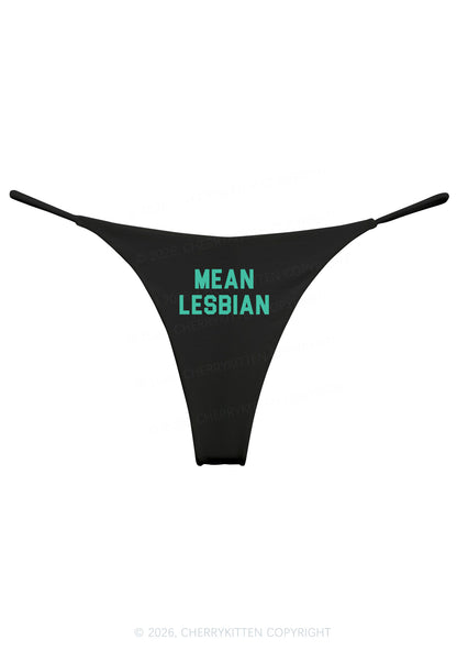 Mean Lesbian Pride Y2K Bikini String Thong Cherrykitten