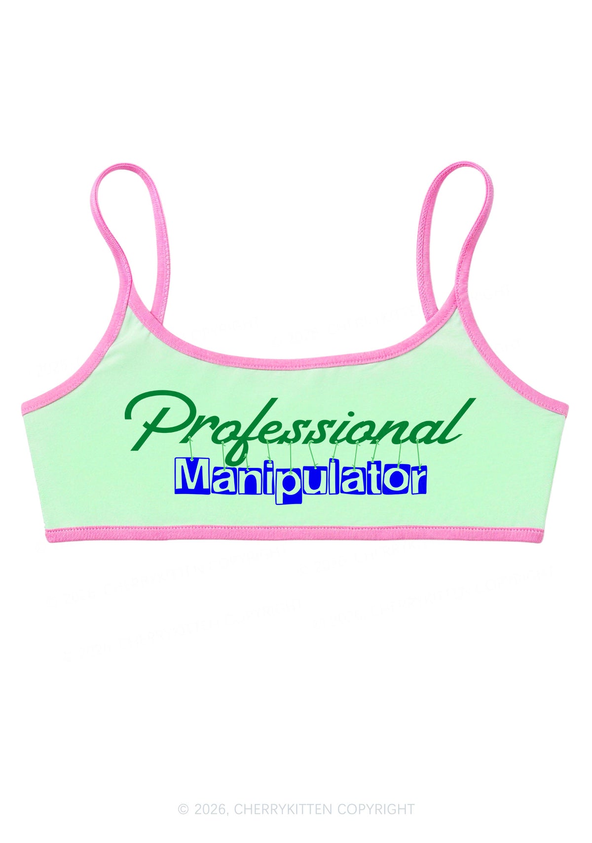 Professional Manipulator Y2K Super Crop Cami Cherrykitten