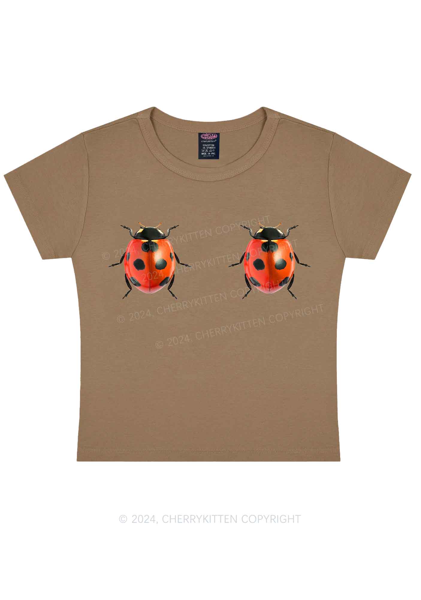 Ladybugs Y2K Baby Tee Cherrykitten