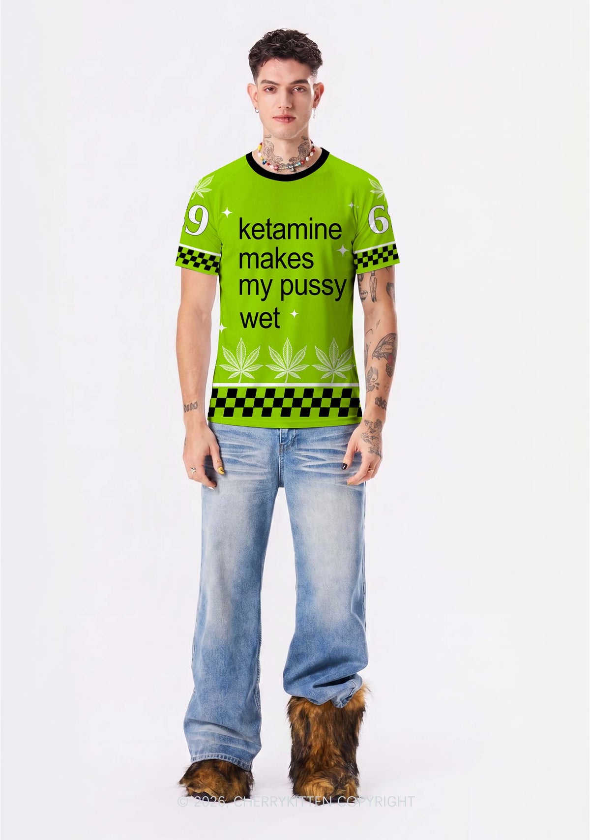 Kxxamine Makes My Puxxy Wet Y2K Football Jersey Shirts Cherrykitten