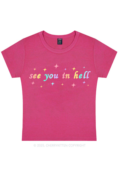 See You In Hell Pride Y2K Baby Tee Cherrykitten