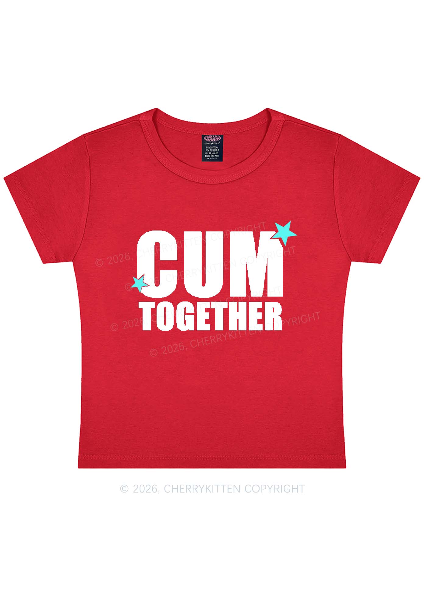 Cxm Together Y2K Baby Tee Cherrykitten