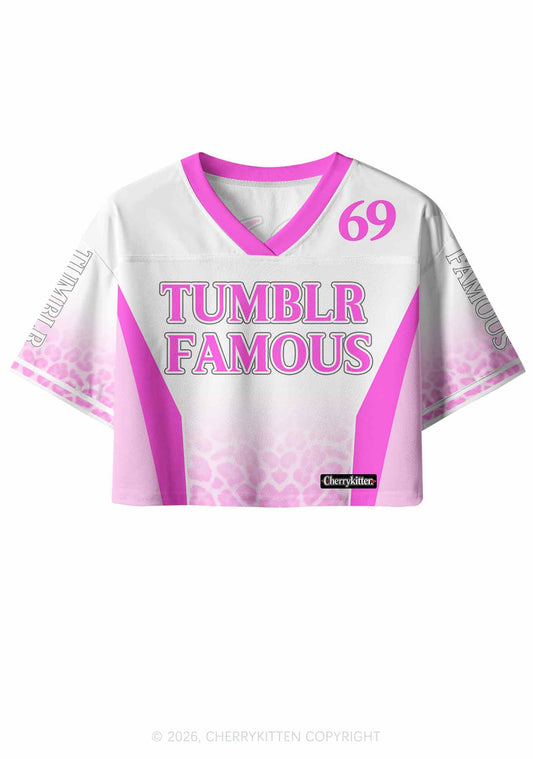 Txmblr Famous Y2K Crop Sport Jersey Shirts Cherrykitten