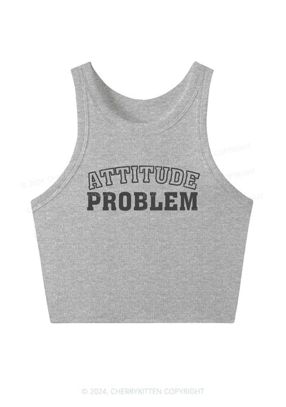 Attitude Problem Y2K Crop Tank Top Cherrykitten