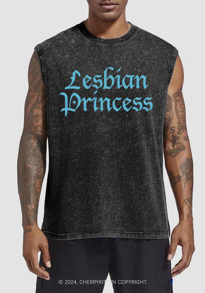 Lesbian Princess Y2K Washed Tank Cherrykitten