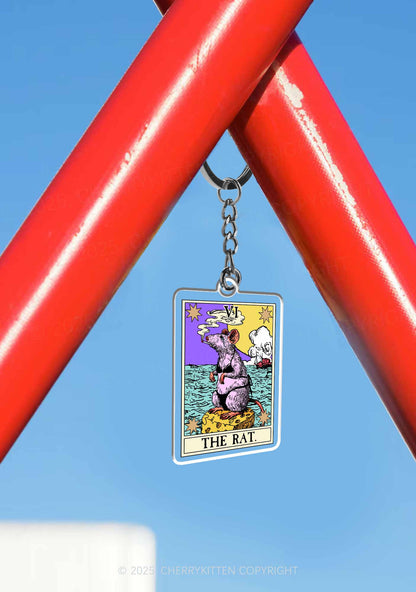The Rat Smoking 1Pc Y2K Keychain Cherrykitten